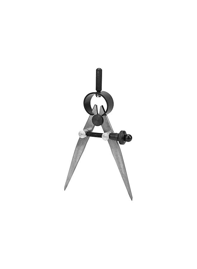 45# Steel Leather Craft Compass, Wing Divider Compass Spring Divider Caliper Leathercraft Compasses Professional Compass Drawing Tool for Drawing Circles, Angles, Measurements - Image 4